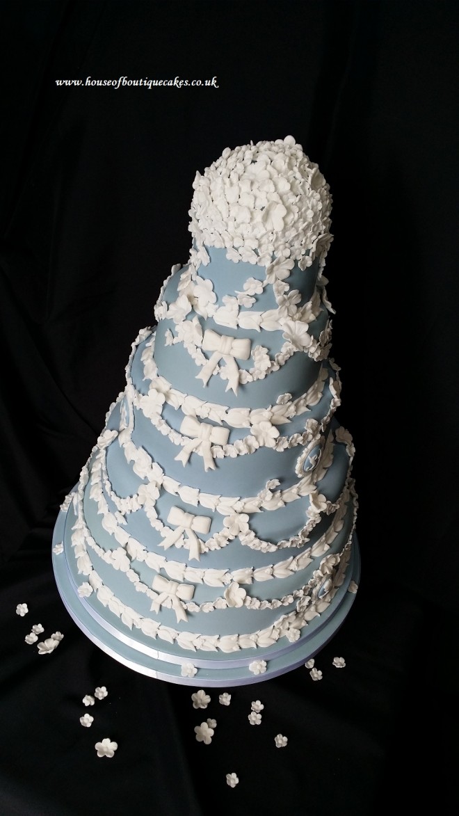 Wedgewood 5 Tier Wedding Cake